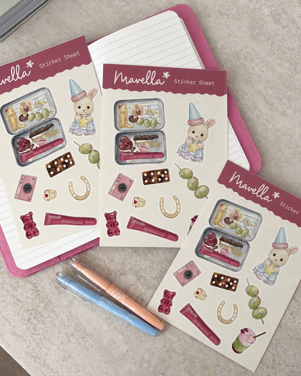 The Minis Aesthetic Sticker Sheets