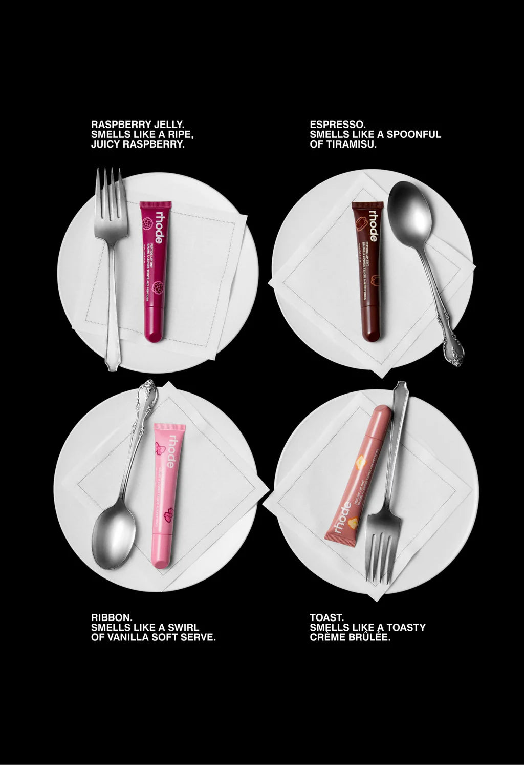 the scented peptide lip tint set