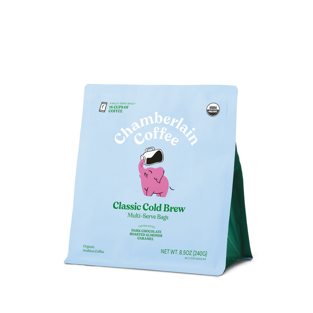 Organic Cold Brew Elephant Large Coffee Bags